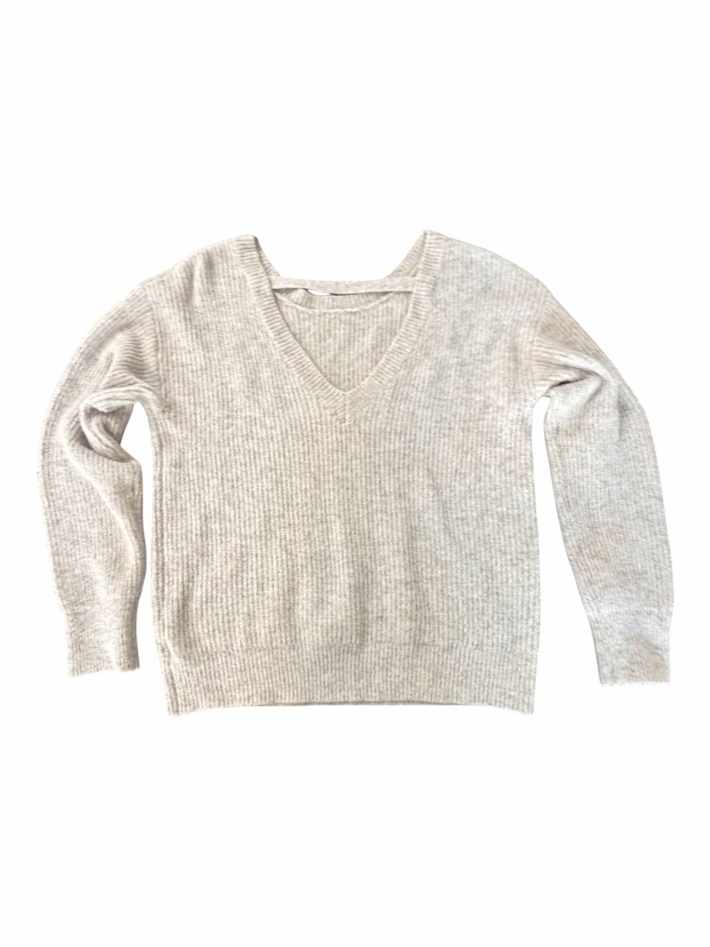 Hem & Thread Knit Ribbed Keyhole Back Sweater - Size XL - Picture 2 of 5